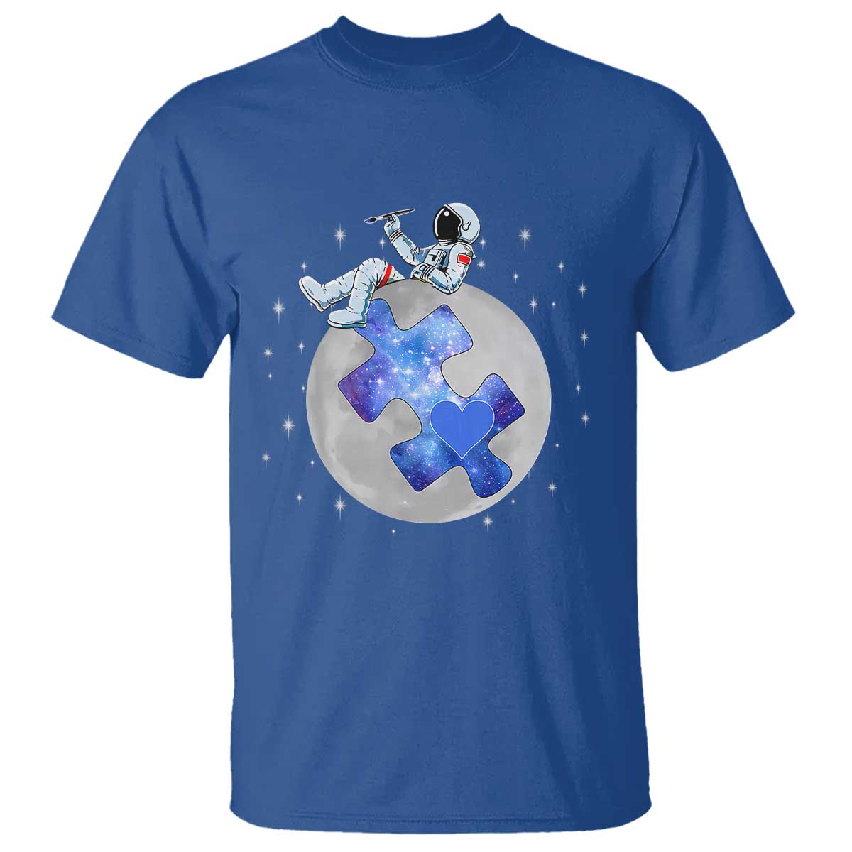 Autism Awareness Astronaut T Shirt Space Stars Autistic Kids Sped Teacher