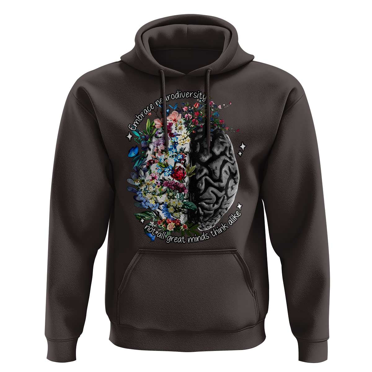Autism Awareness Hoodie Neurodiversity All Great Minds Don't Mind Alike