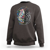 Autism Awareness Sweatshirt Neurodiversity All Great Minds Don't Mind Alike
