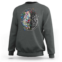 Autism Awareness Sweatshirt Neurodiversity All Great Minds Don't Mind Alike