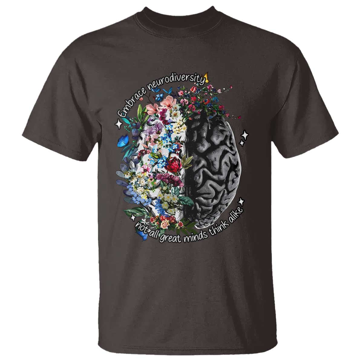 Autism Awareness T Shirt Neurodiversity All Great Minds Don't Mind Alike