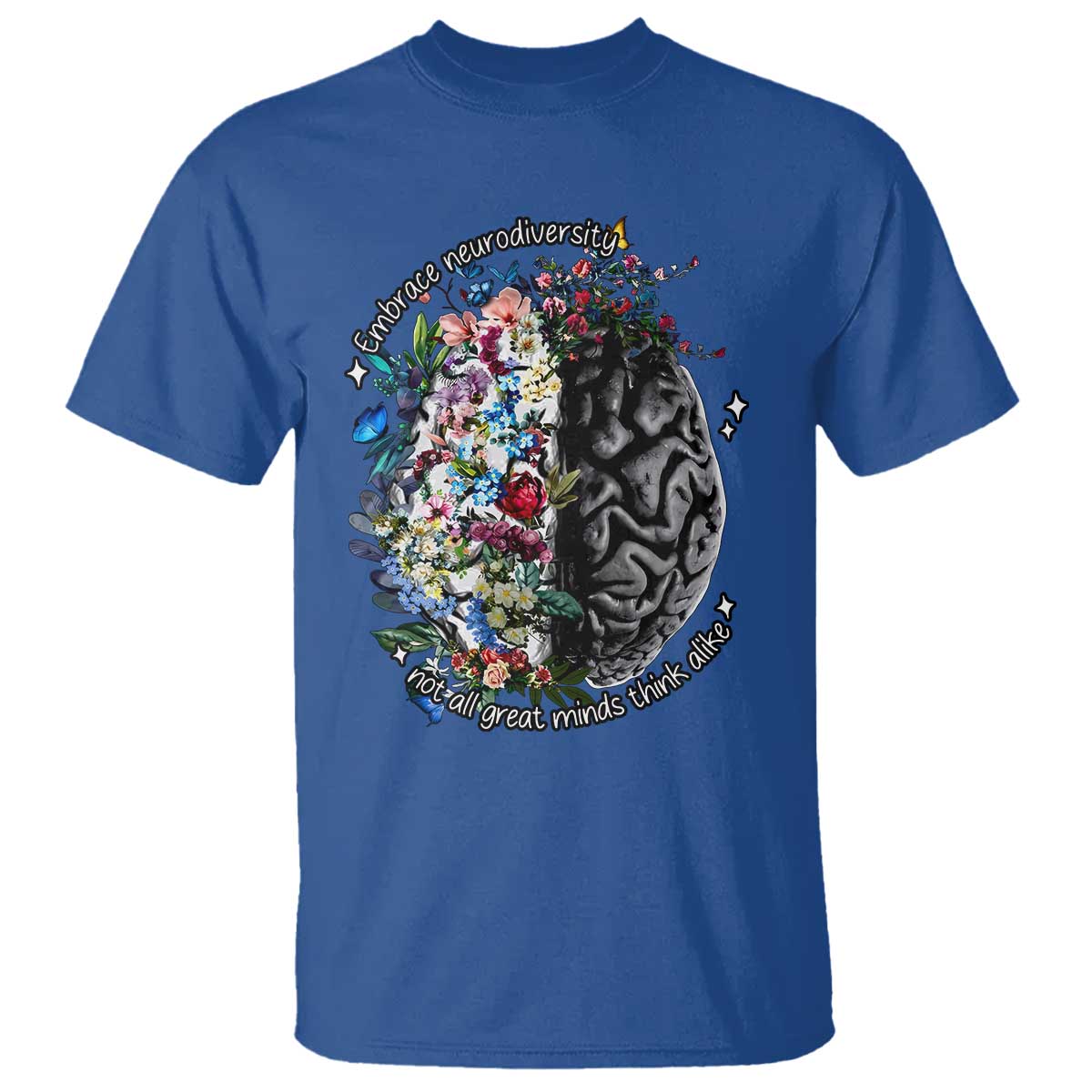 Autism Awareness T Shirt Neurodiversity All Great Minds Don't Mind Alike