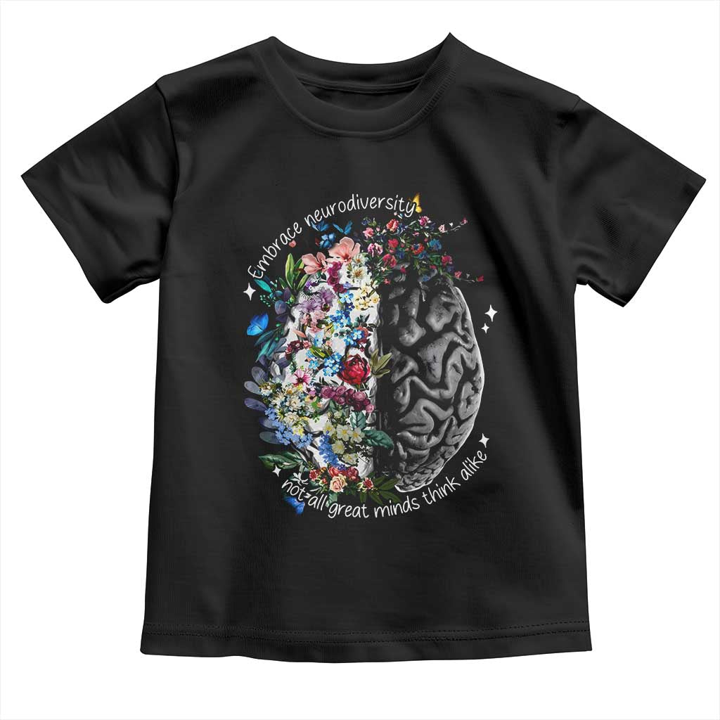 Autism Awareness Toddler T Shirt Neurodiversity All Great Minds Don't Mind Alike