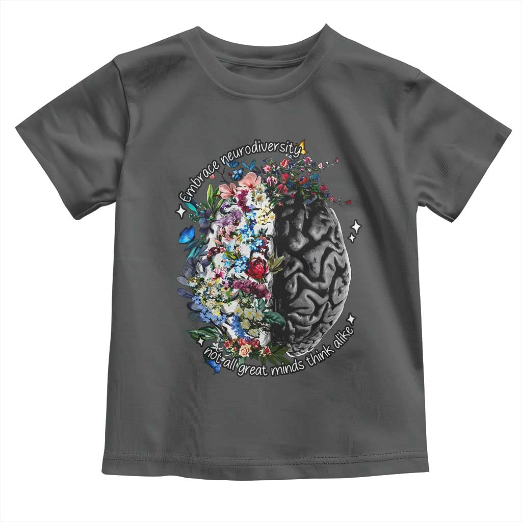 Autism Awareness Toddler T Shirt Neurodiversity All Great Minds Don't Mind Alike