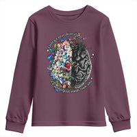 Autism Awareness Youth Sweatshirt Neurodiversity All Great Minds Don't Mind Alike