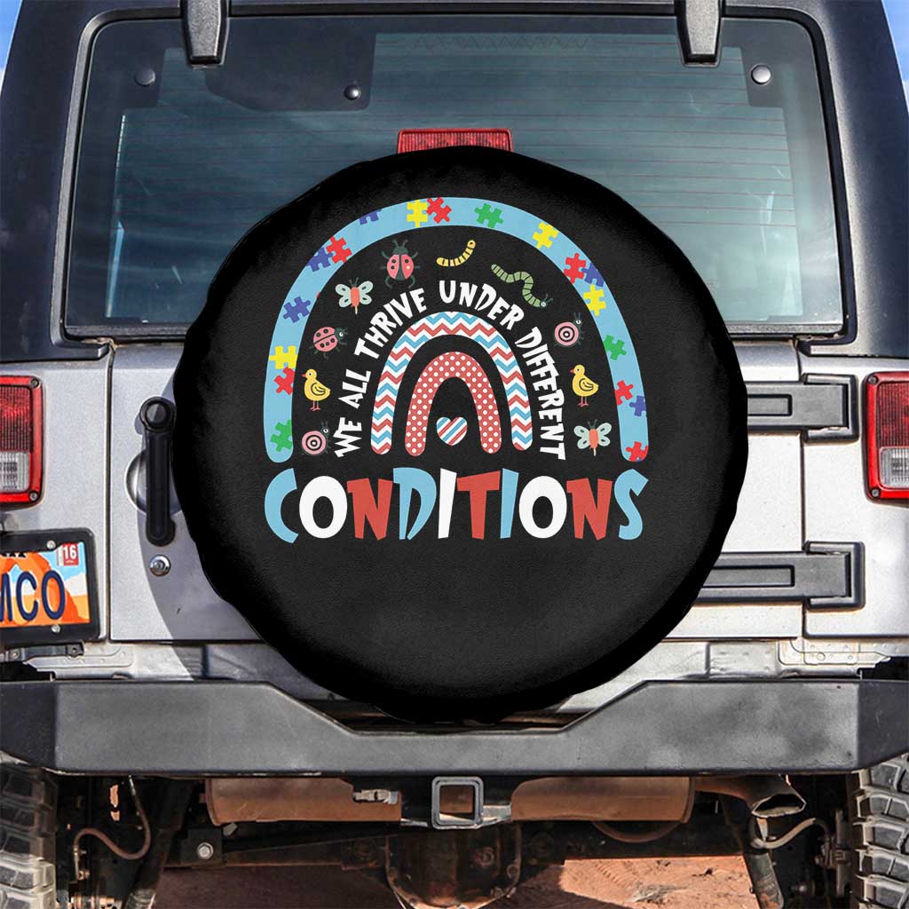 Autism Awareness Spare Tire Cover Sped Education Teacher Rainbow Reading