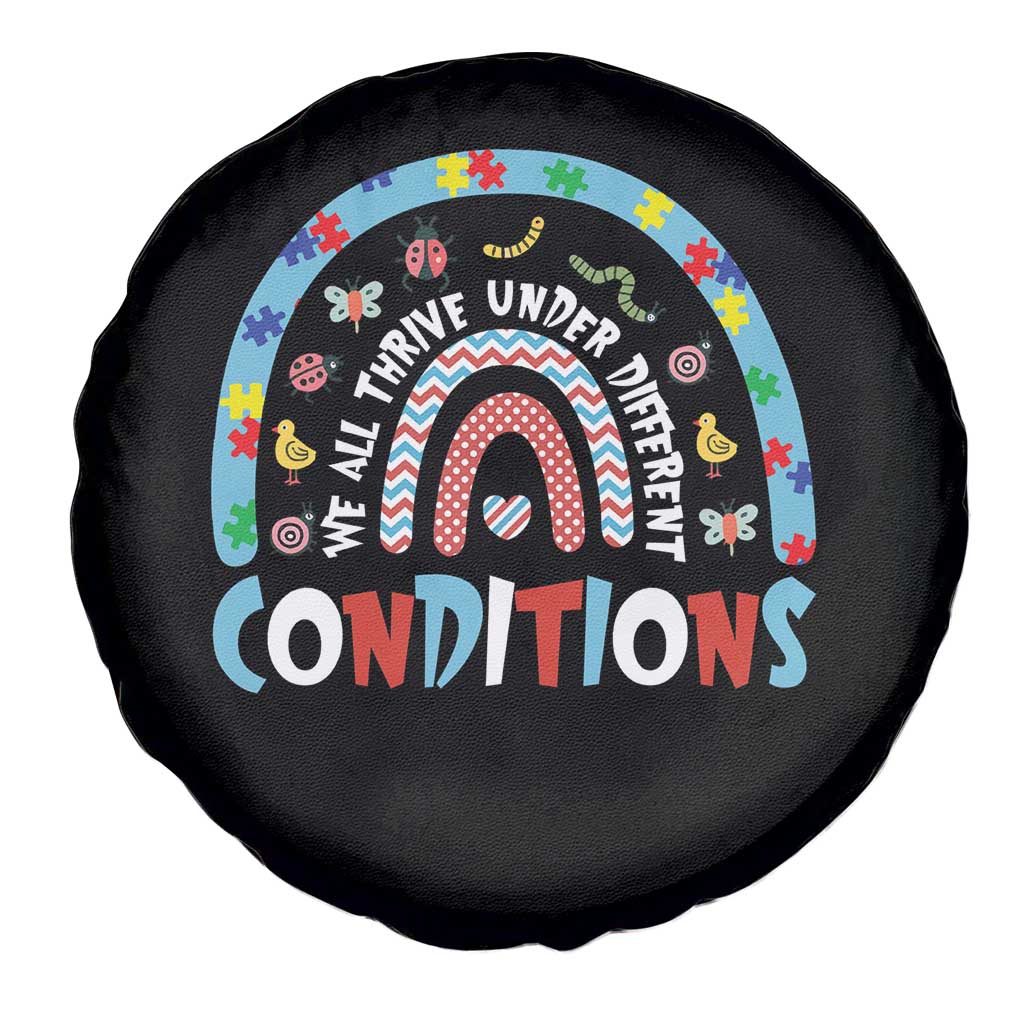 Autism Awareness Spare Tire Cover Sped Education Teacher Rainbow Reading
