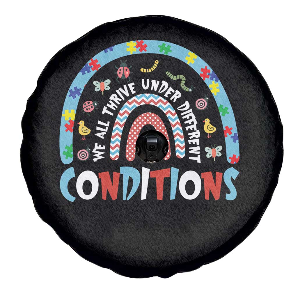Autism Awareness Spare Tire Cover Sped Education Teacher Rainbow Reading