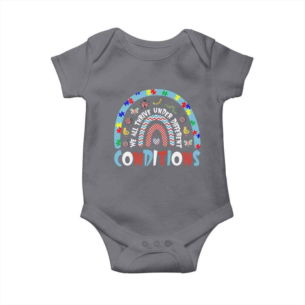 Autism Awareness Baby Onesie Sped Education Teacher Rainbow Reading