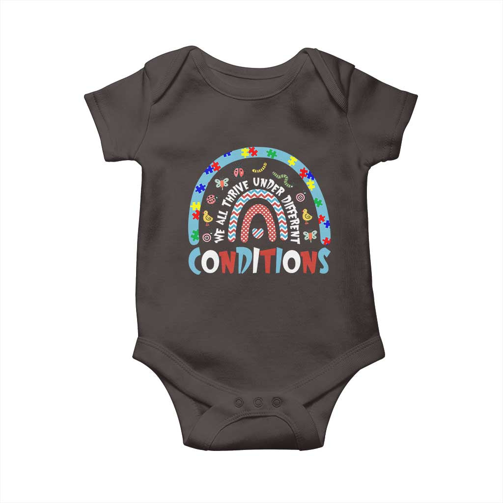 Autism Awareness Baby Onesie Sped Education Teacher Rainbow Reading