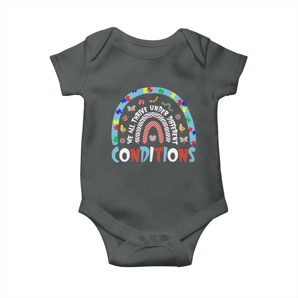 Autism Awareness Baby Onesie Sped Education Teacher Rainbow Reading