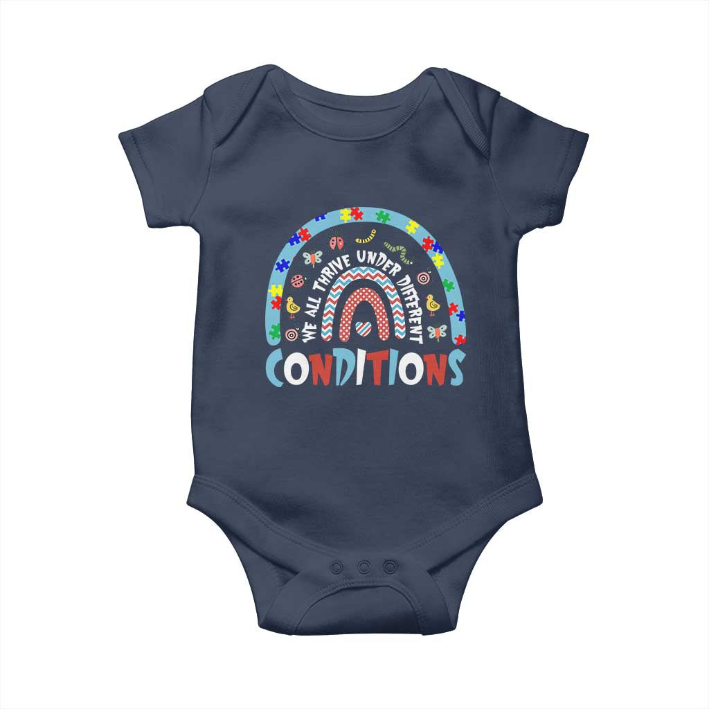 Autism Awareness Baby Onesie Sped Education Teacher Rainbow Reading