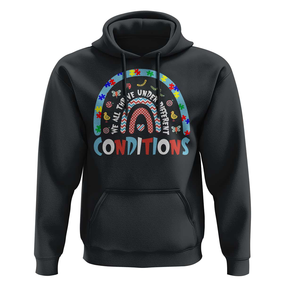 Autism Awareness Hoodie Sped Education Teacher Rainbow Reading