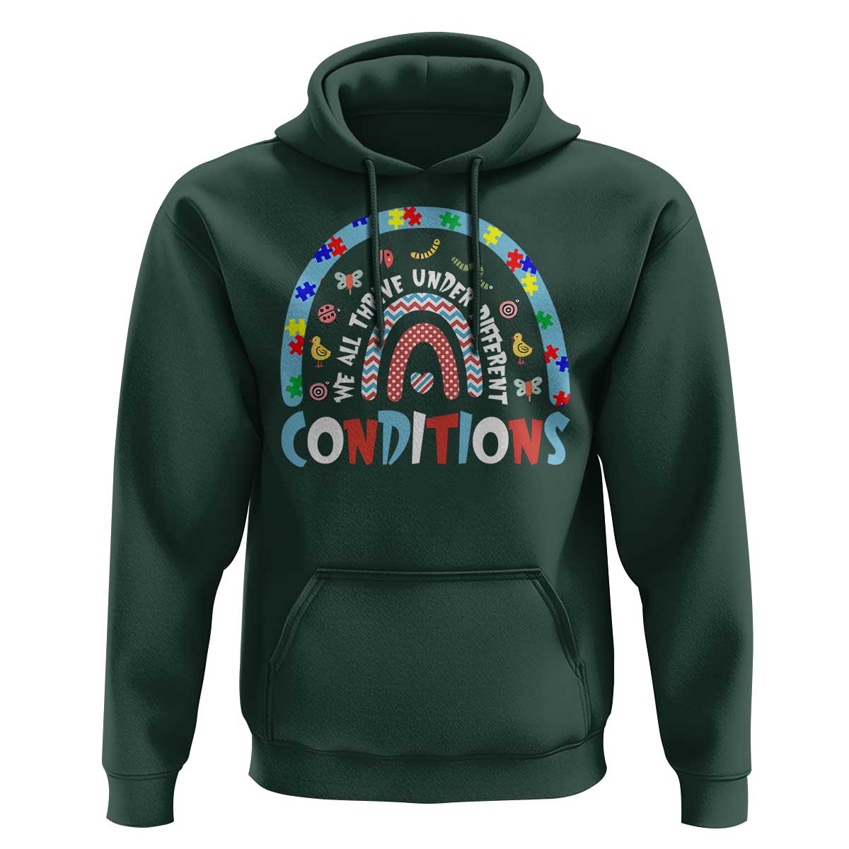 Autism Awareness Hoodie Sped Education Teacher Rainbow Reading