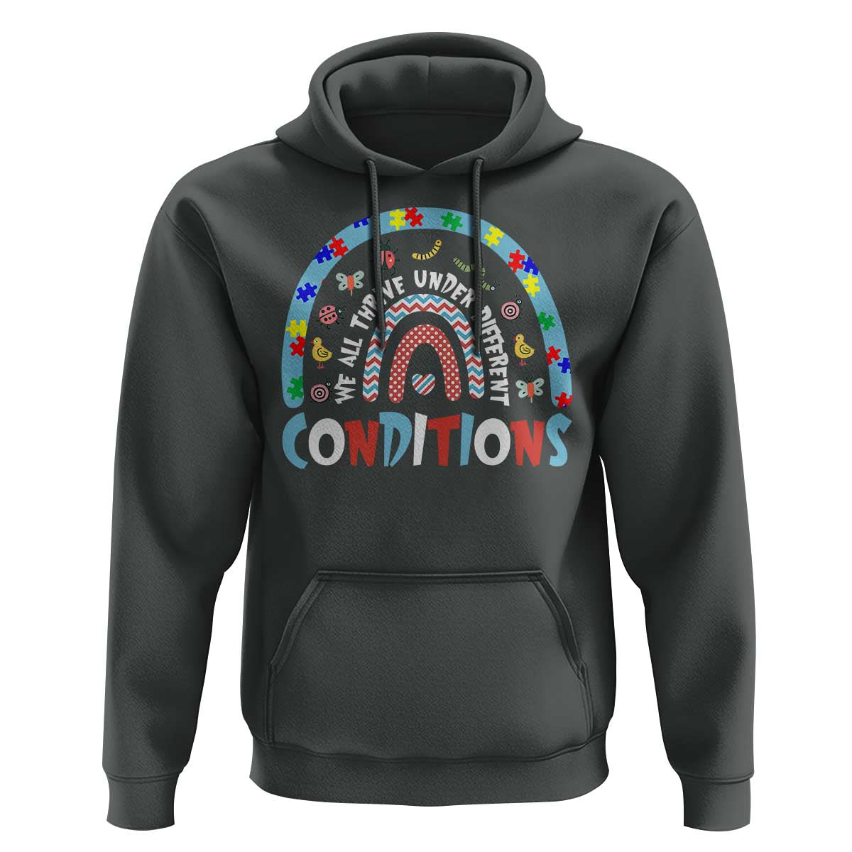 Autism Awareness Hoodie Sped Education Teacher Rainbow Reading