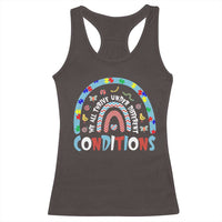 Autism Awareness Racerback Tank Top Sped Education Teacher Rainbow Reading