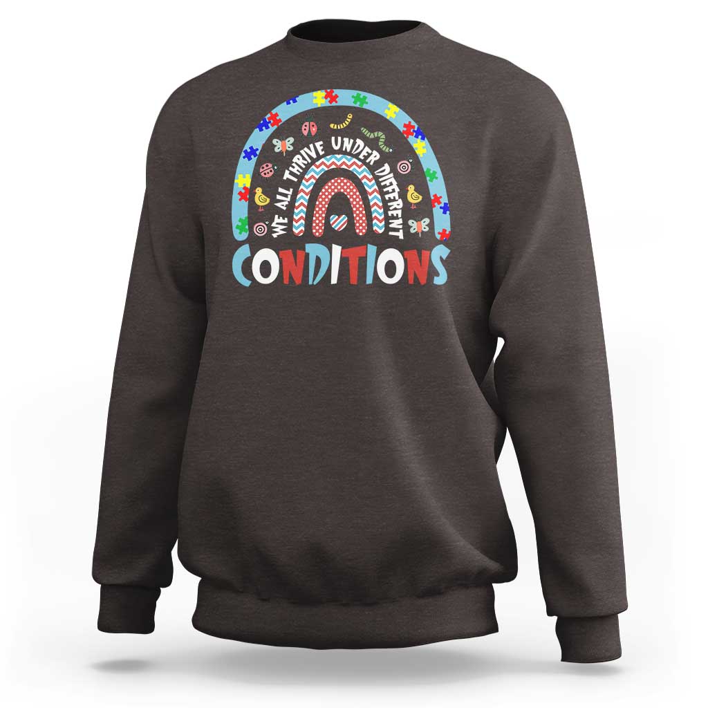 Autism Awareness Sweatshirt Sped Education Teacher Rainbow Reading