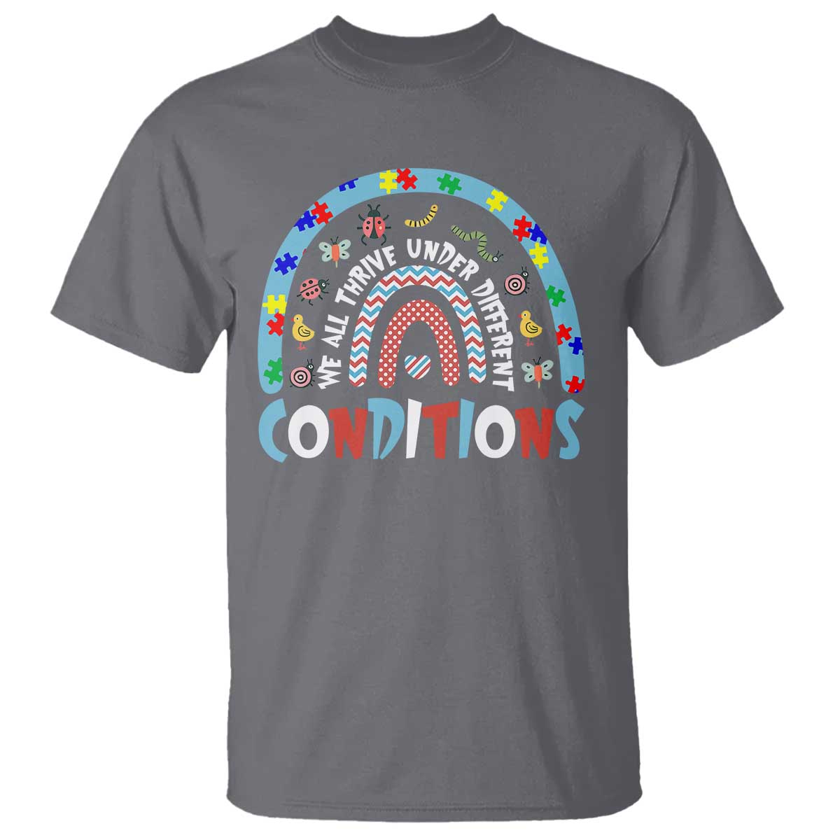 Autism Awareness T Shirt Sped Education Teacher Rainbow Reading