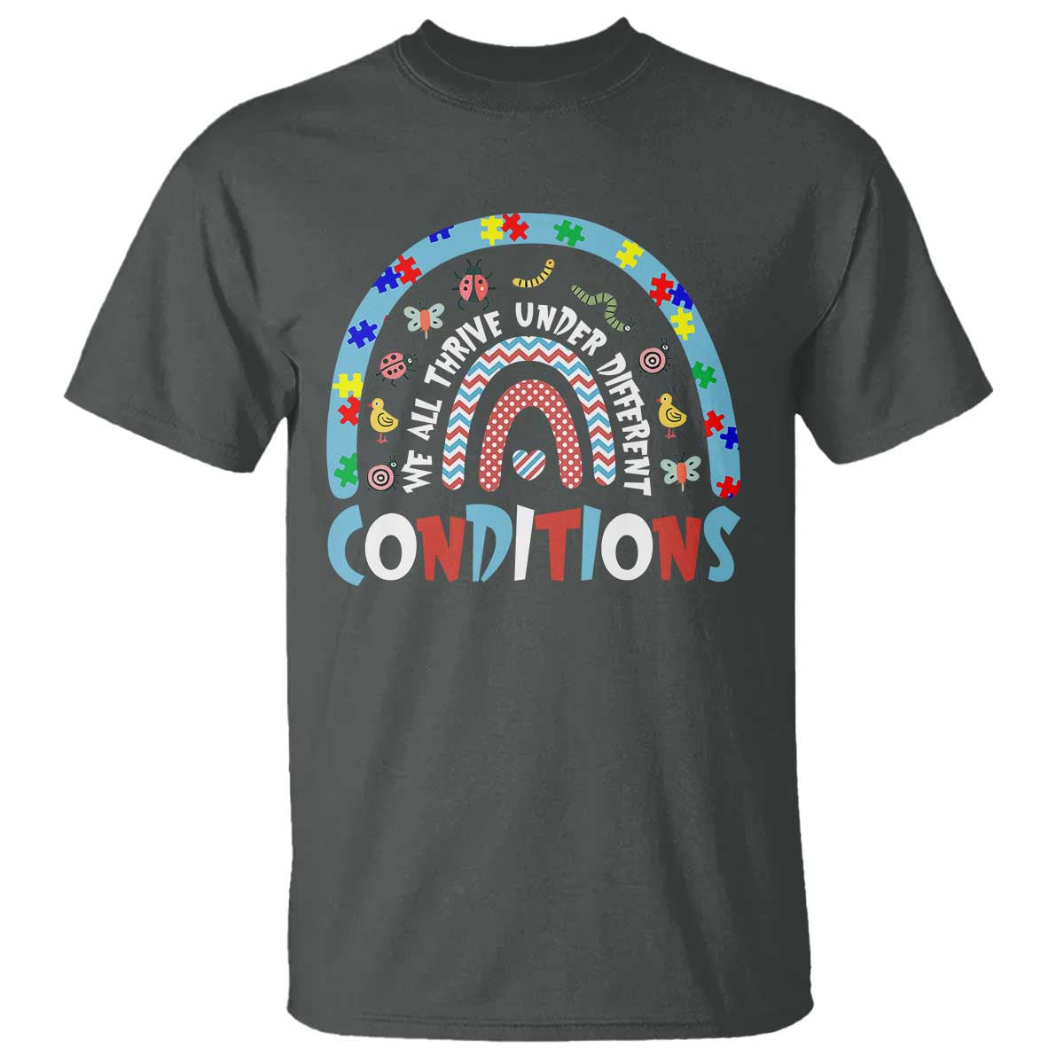 Autism Awareness T Shirt Sped Education Teacher Rainbow Reading