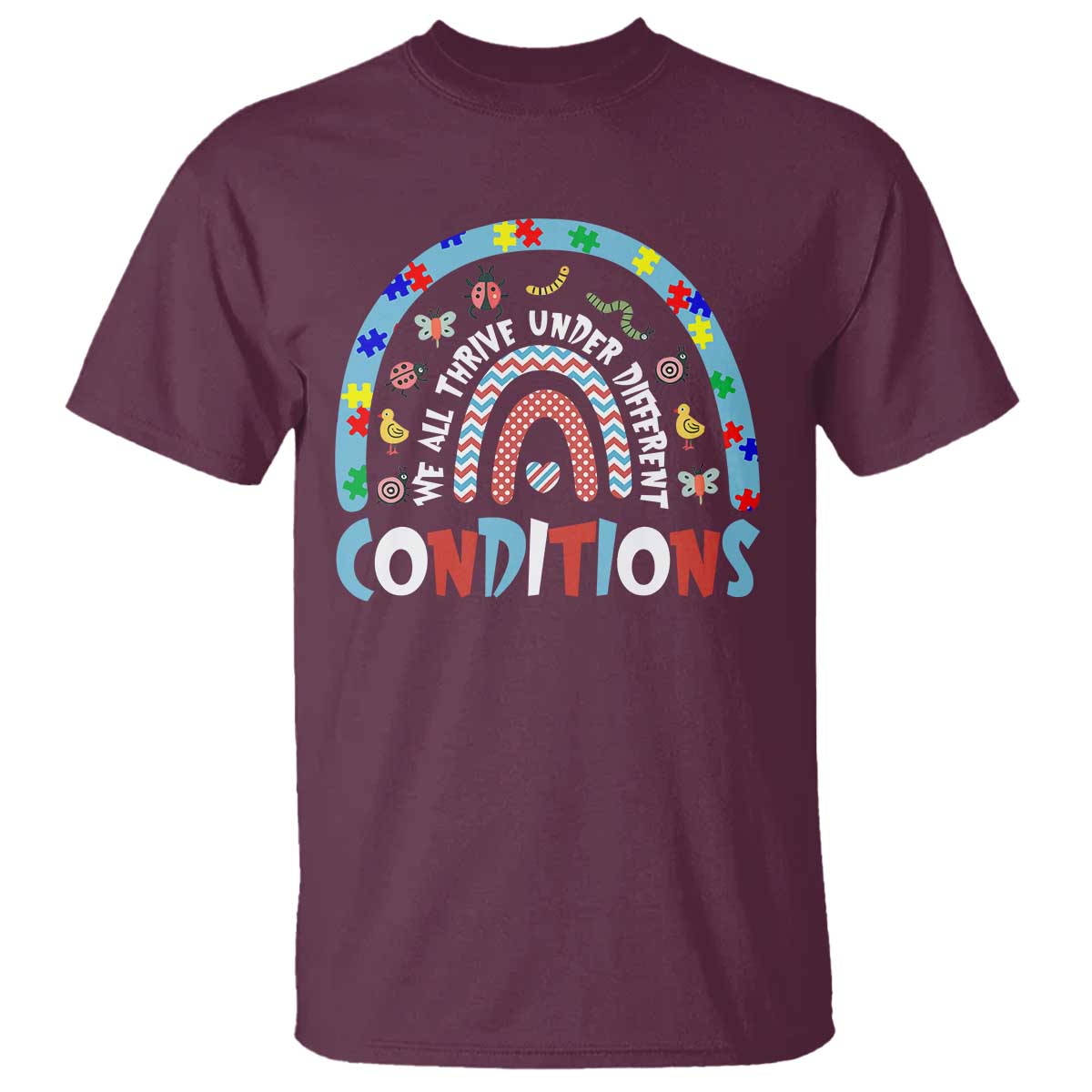 Autism Awareness T Shirt Sped Education Teacher Rainbow Reading