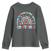 Autism Awareness Youth Sweatshirt Sped Education Teacher Rainbow Reading