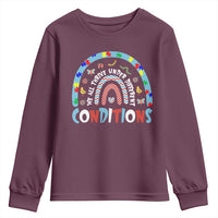 Autism Awareness Youth Sweatshirt Sped Education Teacher Rainbow Reading