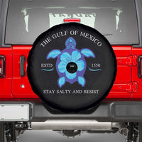 Gulf of Mexico Spare Tire Cover Texas Alabama Florida Beach Turtle Hibiscus