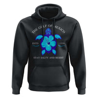 Gulf of Mexico Hoodie Texas Alabama Florida Beach Turtle Hibiscus
