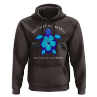 Gulf of Mexico Hoodie Texas Alabama Florida Beach Turtle Hibiscus