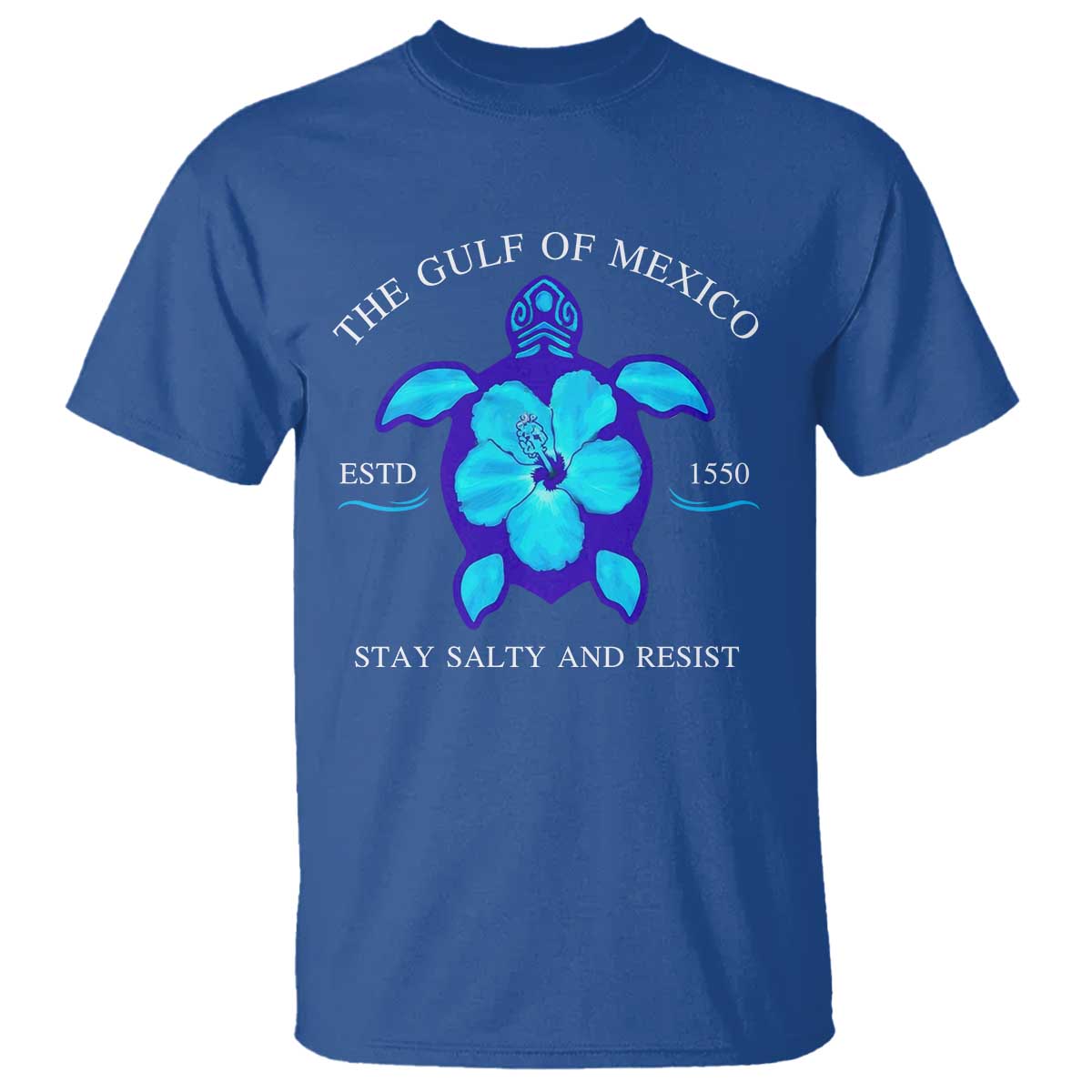 Gulf of Mexico T Shirt Texas Alabama Florida Beach Turtle Hibiscus