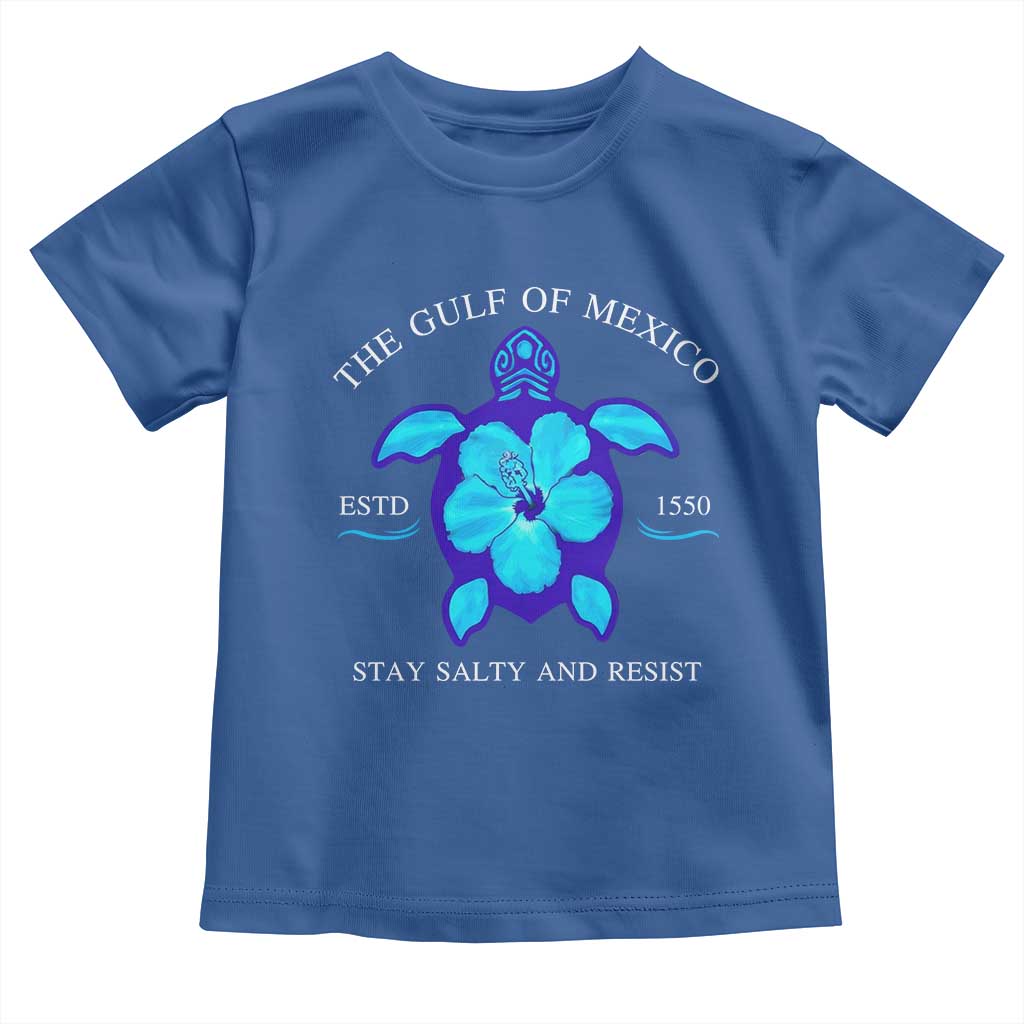Gulf of Mexico Toddler T Shirt Texas Alabama Florida Beach Turtle Hibiscus