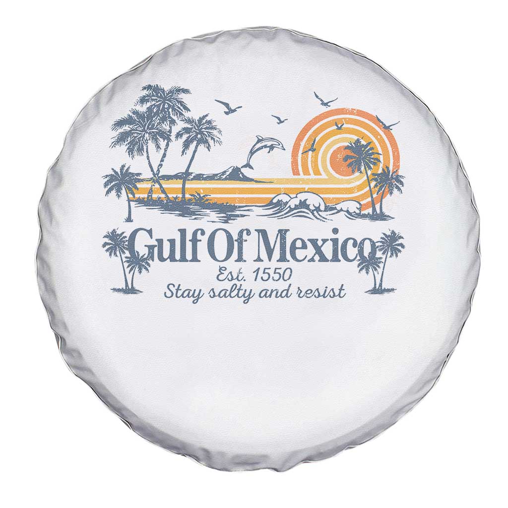 Gulf of Mexico Spare Tire Cover Always And Forever Resist - Wonder Print Shop