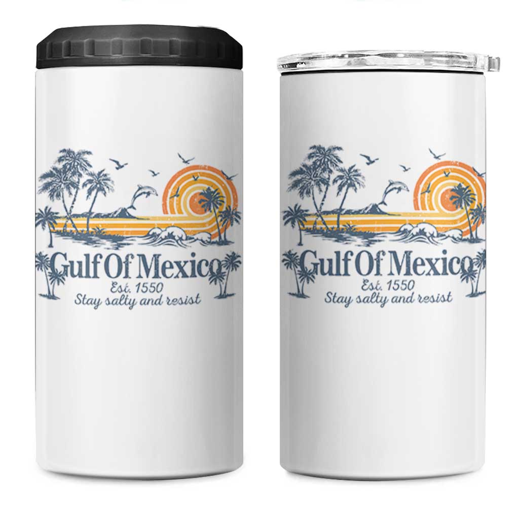 Gulf of Mexico 4 in 1 Can Cooler Tumbler Always And Forever Resist - Wonder Print Shop