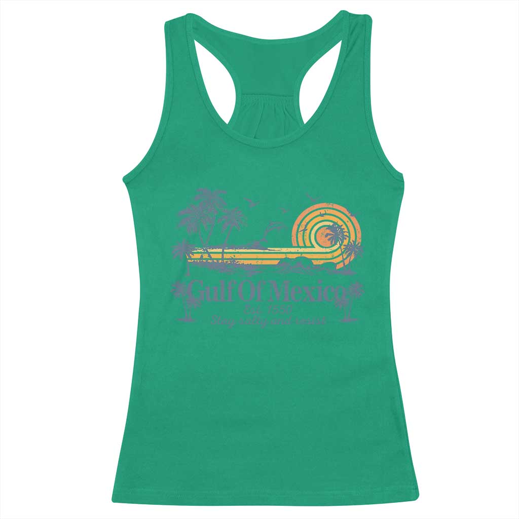 Gulf of Mexico Racerback Tank Top Always And Forever Resist - Wonder Print Shop