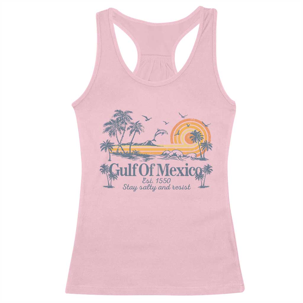 Gulf of Mexico Racerback Tank Top Always And Forever Resist - Wonder Print Shop