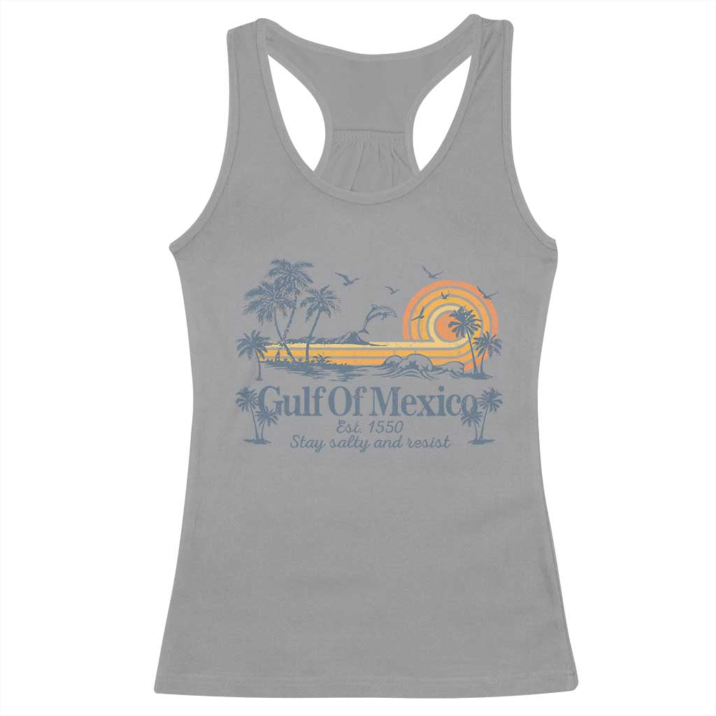 Gulf of Mexico Racerback Tank Top Always And Forever Resist - Wonder Print Shop