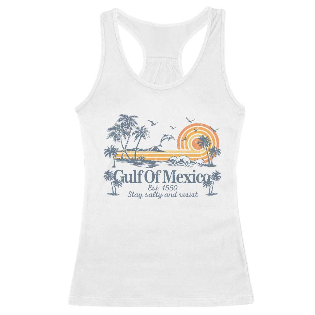 Gulf of Mexico Racerback Tank Top Always And Forever Resist - Wonder Print Shop