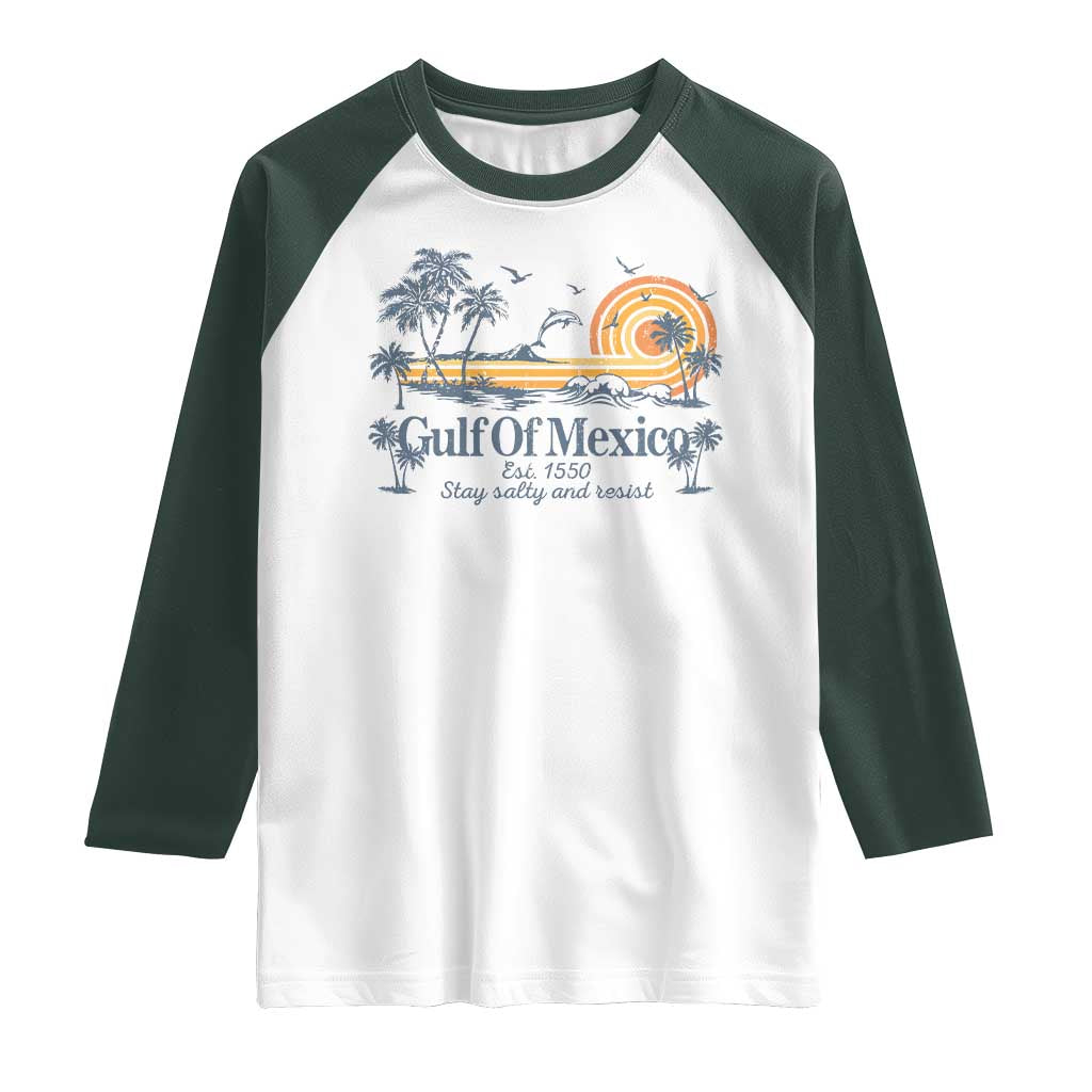 Gulf of Mexico Raglan Shirt Always And Forever Resist - Wonder Print Shop