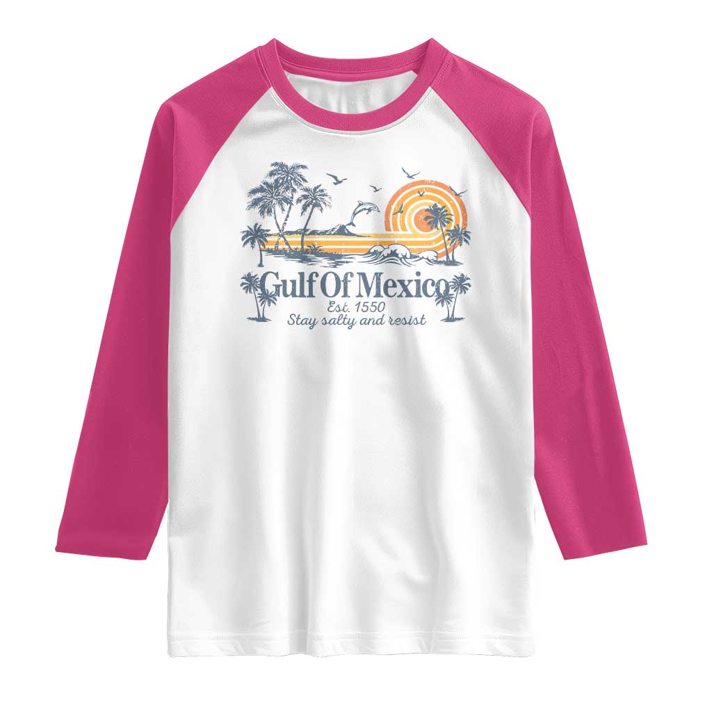 Gulf of Mexico Raglan Shirt Always And Forever Resist - Wonder Print Shop