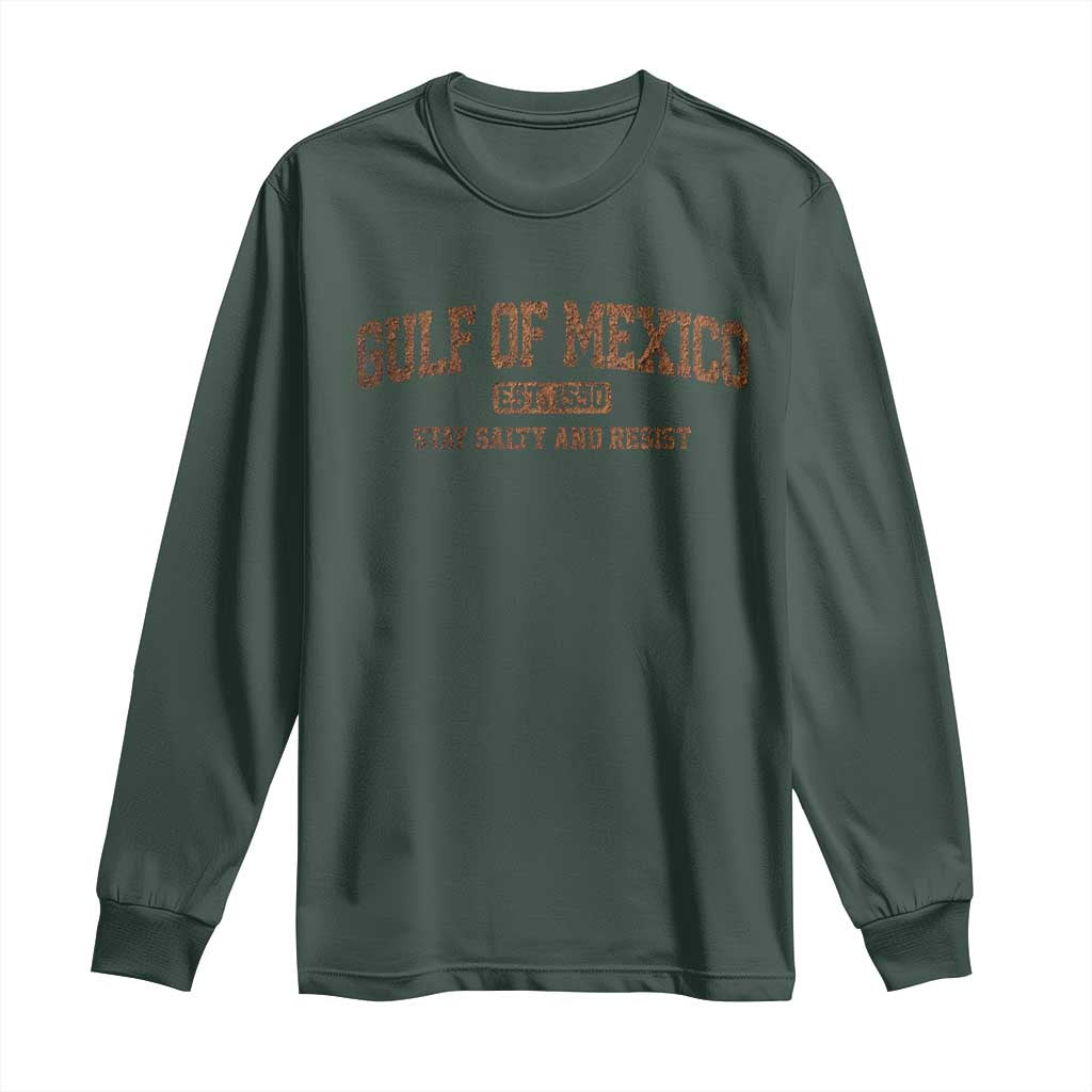 Gulf of Mexico Long Sleeve Shirt Est 1550 and Forever Retro Mexican Beach