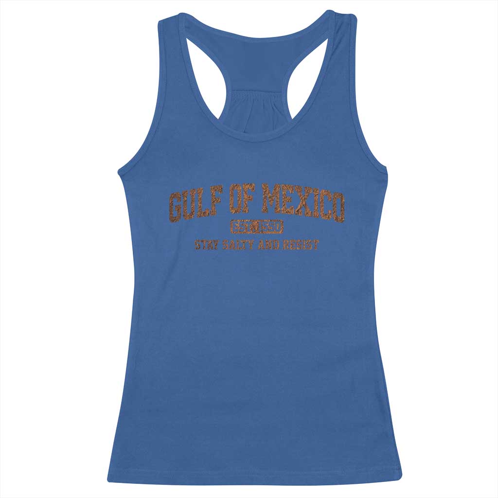 Gulf of Mexico Racerback Tank Top Est 1550 and Forever Retro Mexican Beach