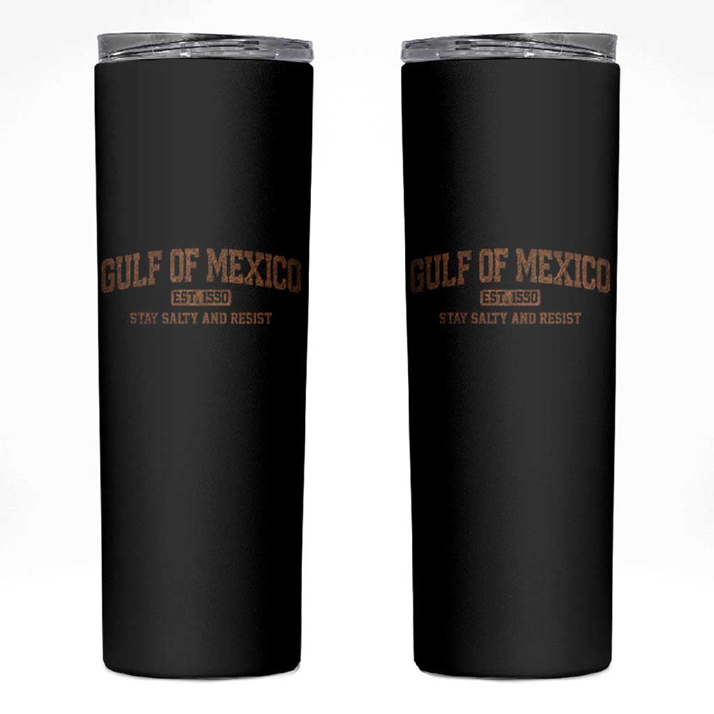 Gulf of Mexico Skinny Tumbler Est 1550 and Forever Retro Mexican Beach