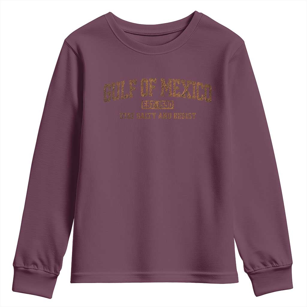 Gulf of Mexico Youth Sweatshirt Est 1550 and Forever Retro Mexican Beach