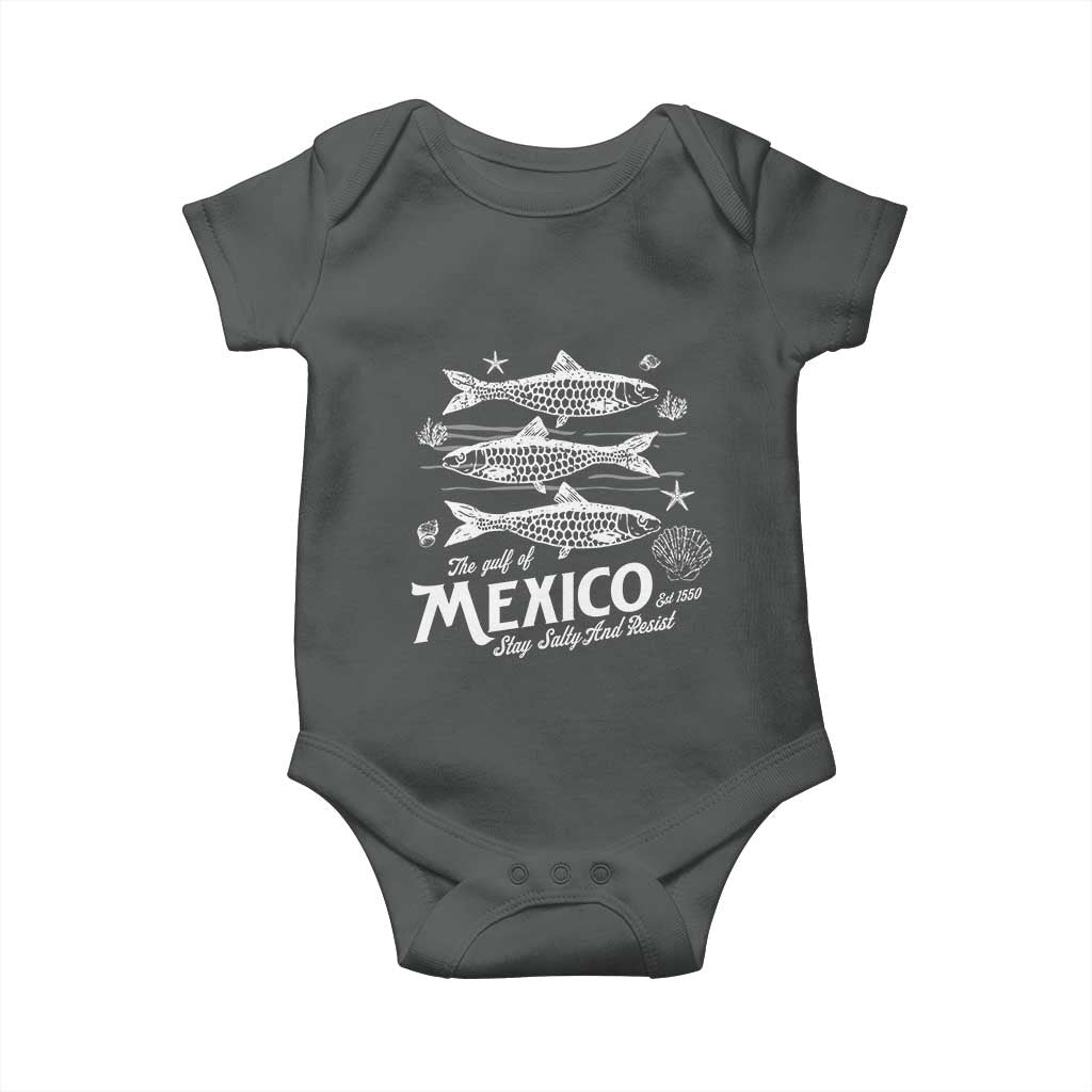 Gulf of Mexico Baby Onesie Golfo de México 1550 Texas Alabama Florida Beach