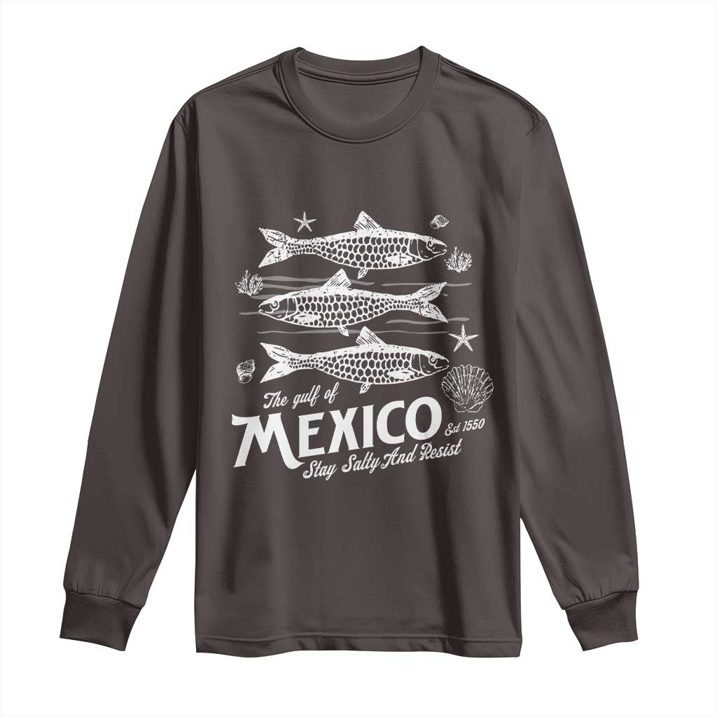 Gulf of Mexico Long Sleeve Shirt Golfo de México 1550 Texas Alabama Florida Beach
