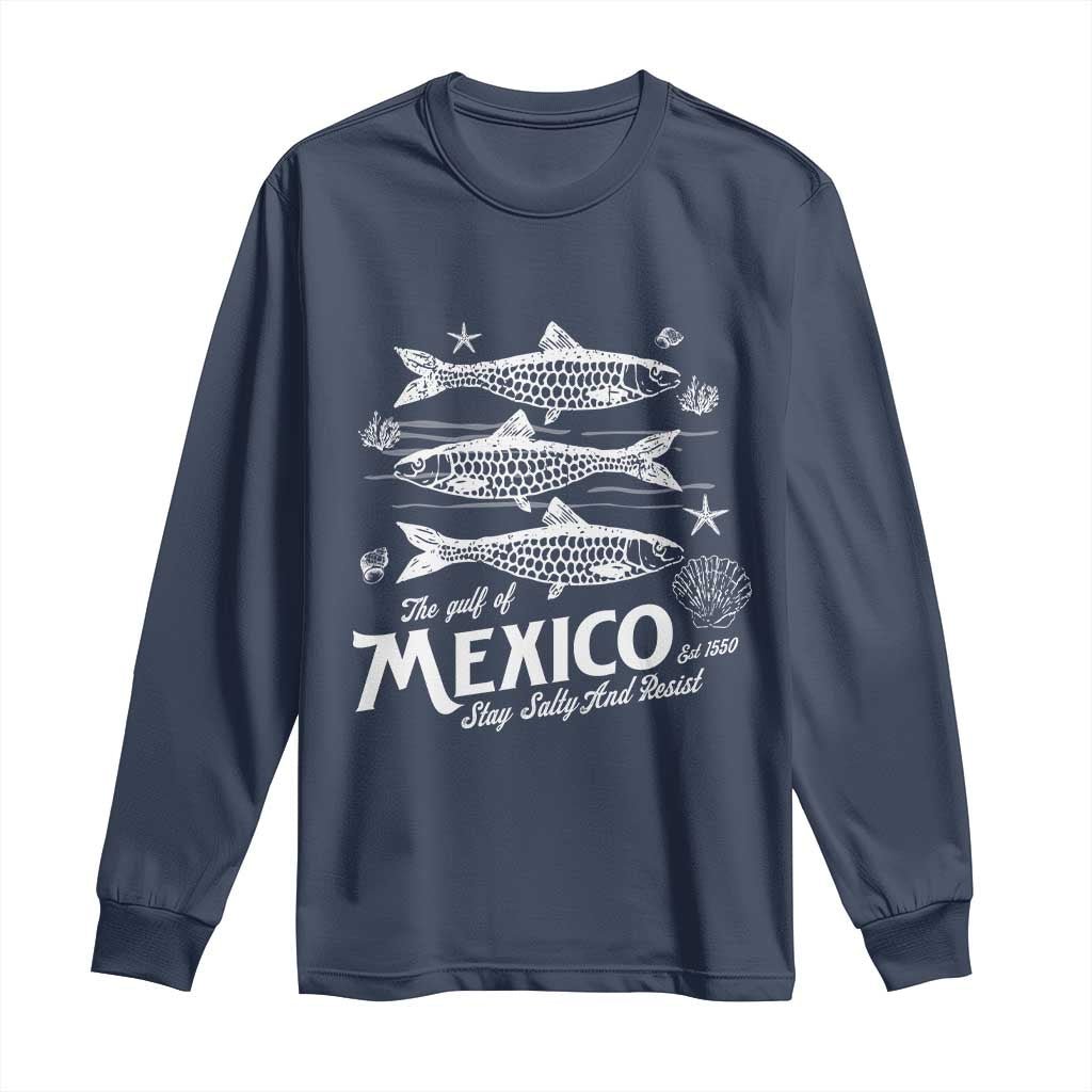 Gulf of Mexico Long Sleeve Shirt Golfo de México 1550 Texas Alabama Florida Beach