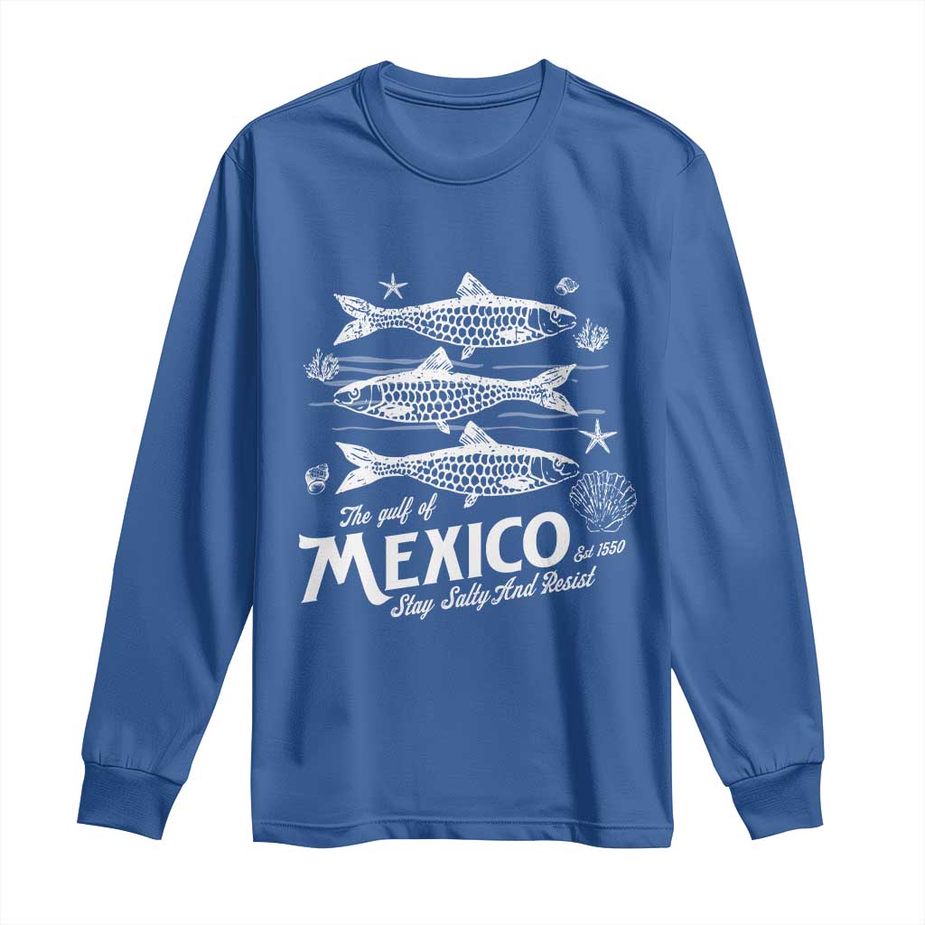 Gulf of Mexico Long Sleeve Shirt Golfo de México 1550 Texas Alabama Florida Beach