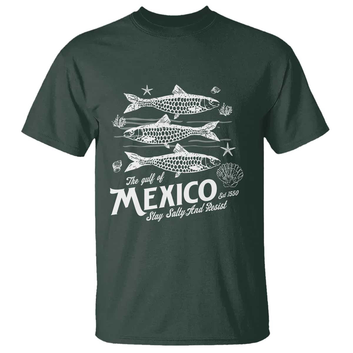 Gulf of Mexico T Shirt Golfo de México 1550 Texas Alabama Florida Beach