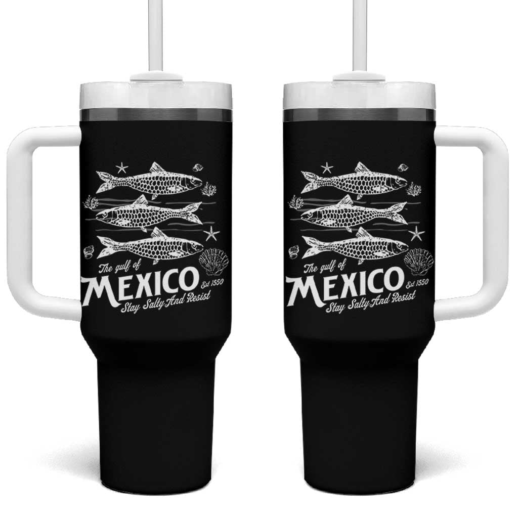 Gulf of Mexico Tumbler With Handle Golfo de México 1550 Texas Alabama Florida Beach