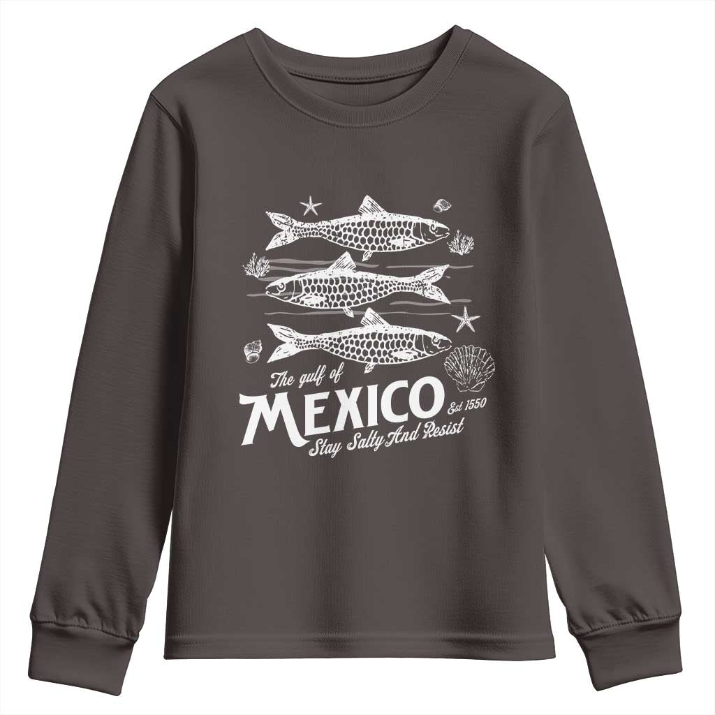 Gulf of Mexico Youth Sweatshirt Golfo de México 1550 Texas Alabama Florida Beach